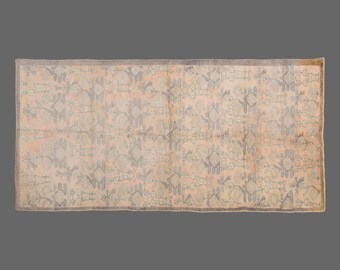Turkish Rug,Decorative" Rug,Wonderful Turkish Rugs on Sale! FREE SHIPPING! Vintage Rug,Oushak Rug,Rug,Chic Rug,5" x 11'9" feet 154 x 357 cm
