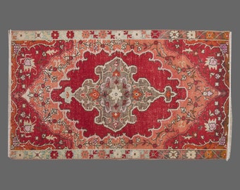 Oushak Rug, Floor Rug, Area Rug, Turkish Rug, Vintage Rug, 3x6 ft rug, Antique Rug, Oriental Rug, Handmade Rug, Decorative Rug, Old Rug