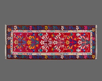 Runner Rug", Antique Rug, 3 x 7'3 feet, Oushak Rug, Vintage Rug, Turkish Rug, Hallway Rug, Floor Rug, Kitchen Rug, Wool Rug, Old Rug