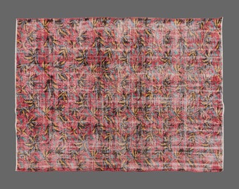 Area Rug, "Turkish Rug, Vintage Rug, 6'8 x 9'7 feet, Oushak Rug, Antique Rug, Oriental Rug, Handmade Rug, Decorative Rug, Large Rug, Old Rug