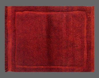 3"x4" ft Moroccan Wool Beni Ourain Rug,Vintage Bohemian Flokati Rug