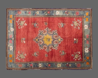 Turkish Rug, Area" Rug, Vintage Rug, 7 x 10'1 feet, Anatolian Rug, Antique Rug, Oriental Rug, Handmade Rug, Decorative Rug, Muted Rug