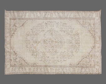 Large Rug", 6x10 rug, 6'2 x 10 rug, Area Rug, Turkish Rug, Vintage Rug, 6'2 x 10 feet, Antique Rug, Oversized Rug, Oushak Rug, Old Rug