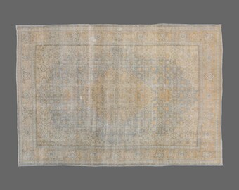 Area Rug, "Turkish Rug, Vintage Rug, 10 x 13'7 feet, Oushak Rug, Antique Rug, Oriental Rug, Handmade Rug, Decorative Rug, Large Rug, Old Rug