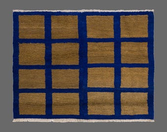 3x4 Turkish Karapınar Rug, Vintage Handmade Wool Rug, Tulu Flokati Rug