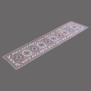 3 X 12&#39;11 feet Vintage Rug Runner,Floor Oushak Rug,Hallway Turkish Rug Runner,Oushak Rugs,long runner, narrow long runner,Oushak Long Runner