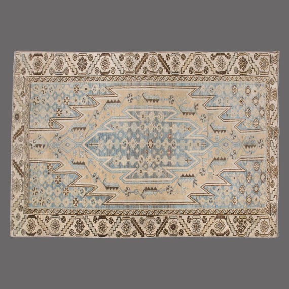 花柄ラグ・トルコラグ　ヴィンテージ　アナトリア 一点物ビンテージラグ（トルコ、アナトリア）花柄ラグ138 x 242