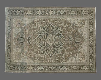 326 x 425 cm Rug, Turkish Rug, Vintage Rug, Area Rug, 10'8 x 14 feet, Oushak Rug, Antique Rug, Oversized Rug, Large Rug, Old Rug
