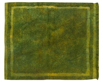 3x4 Shaggy vintage Turkish Handmade Tulu rug,Bohemian Wool Beni Ourain Rug,Flokati rug