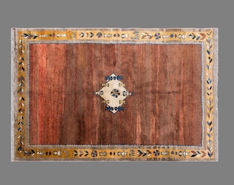 Vintage Turkish Gabe Carpet – Hand-Woven Wool Area Rug (195x305 cm)