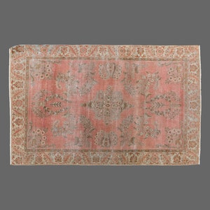 Vintage Rug, Area Rug, Turkish Rug, 4 x 6&#39;4 feet, Oushak Rug, Antique Rug, Oriental Rug, Handmade Rug, Decorative Rug, Large Rug,Old Rug