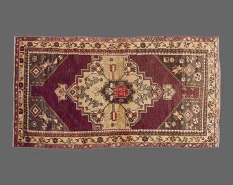 Vintage Rug, Area Rug, Turkish Rug, 4 x 7'1 feet, Oushak Rug, Antique Rug, Oriental Rug, Handmade Rug, Decorative Rug, Large Rug,Old Rug