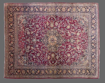 11x15 Turkish Area Rug, Handwoven Wool Carpet, Oversized Boho Area Rug, Living Room Statement, 11x15 Carpet, Large Rug