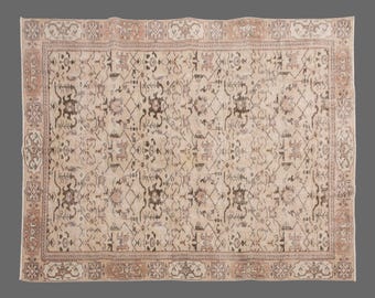Vintage Turkish Rug, 6x10 Rug, Turkish Rug, Area Rug, Handwoven Wool Carpet, Large Boho Rug, Large Area Rug