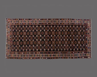 Garden Steps of Turkish Rug, Vintage Turkish Runner Rug, 5 x 11 ft Rug, Vintage Runner Rug
