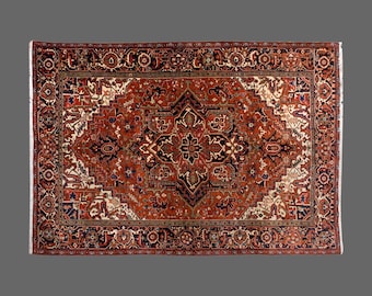 Turkish Rug, Vintage Rug, 8 x 11'6 feet, Oushak Rug, Antique Rug, Oriental Rug, Handmade Rug, Decorative Rug, Old Rug,Area Rug