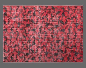 Handwoven Vintage Turkish Oushak Rug 198x302 cm (6.5x9.9 ft) | 60+ Year Old