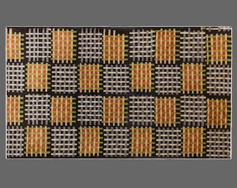 126x208 cm Vintage Oushak Rug – 60+ yrs Old Handmade Area Rug – 4'1" x 6'10" Antique Bohemian Decorative Rug