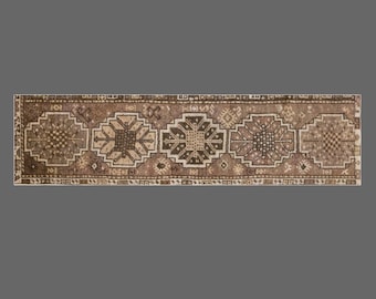 Turkish Oushak Runner 50x180 cm (1.6x5.9 ft) | Small Vintage Runner | 60+ Year Old