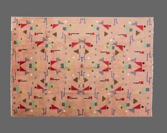 Turkish Rug,Decorative"Rug,Wonderful Turkish Rugs on Sale! FREE SHIPPING! Vintage Rug,Oushak Rug,Rug,Chic Rug,7'1" x 10'2" feet 217 x 309 cm