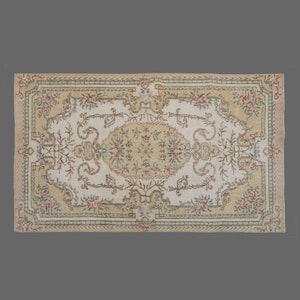 Area Rug, &quot;Turkish Rug, Vintage Rug, 3&#39;9 x 6&#39;7 feet, Oushak Rug, Antique Rug, Oriental Rug, Handmade Rug, Decorative Rug, Large Rug, Old Rug
