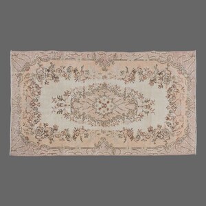 Vintage Rug, Area Rug, Turkish Rug, 3&#39;9 x 7 feet, Oushak Rug, Antique Rug, Oriental Rug, Handmade Rug, Decorative Rug, Large Rug,Old Rug