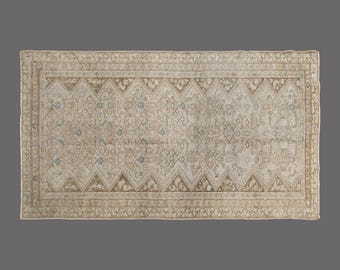 Echoes of Zagros, Vintage Kurdish Rug, 4 x 6 ft Rug, Vintage Rug