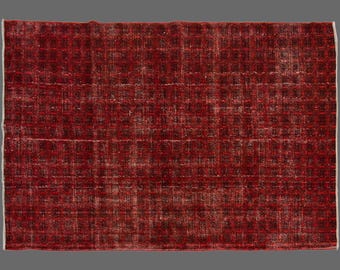 Vintage Turkish Rug, 7x10 Rug, Turkish Rug, Handwoven Wool Carpet, Area Rug Traditional Area Rug, Wool Rug