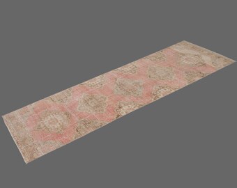 3.5 X 13.0 Floor Turkish Runner,Oushak Rug Runner,Vintage Runner Rug,Oushak Rug Runner,Handmade Rug,Floor rug runner,Home Decor Rug Runner