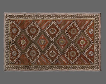 162x278 cm Vintage Oushak Rug – 80+ yrs Old Handmade Area Rug – Antique Oversized Rug – Large Old Rug – Turkish Style