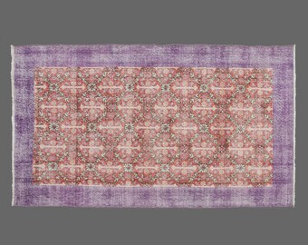 Area Rug, "Turkish Rug, Vintage Rug, 4 x 6'9 feet, Oushak Rug, Antique Rug, Oriental Rug, Handmade Rug, Decorative Rug, Large Rug, Old Rug