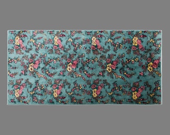 60+ Yrs Old Vintage Turkish Oushak Rug - Antique Area Rug - 147x305 cm / 4.10x10 ft