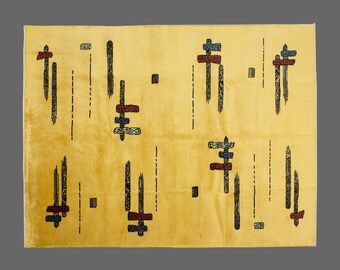 Turkish Rug,Decorative" Rug,Wonderful Turkish Rugs on Sale! FREE SHIPPING! Vintage Rug,Oushak Rug,Rug,Chic Rug,6'8" x 9'7" feet 202 x 291 cm