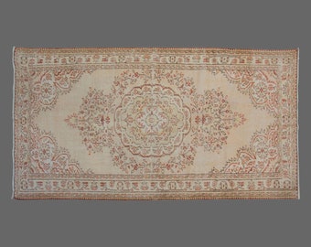 Area Rug, "Turkish Rug, Vintage Rug, 5'8 x 9'1 feet, Oushak Rug, Antique Rug, Oriental Rug, Handmade Rug, Decorative Rug, Large Rug, Old Rug