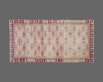 Turkish" Rug, Oushak Rug, 4 x 8'2 feet,Handmade Rug, Area Rug, Decorative Rug, Vintage Rug, Oriental Rug, Anatolian Rug,Wool Rug,Area Rug
