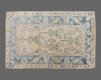 Vintage Rug, Area Rug, Turkish Rug, 4'2 x 6'9 feet, Oushak Rug, Antique Rug, Oriental Rug, Handmade Rug, Decorative Rug, Large Rug,Old Rug