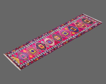2.8 X 11.6 Floor Turkish Runner,Oushak Rug Runner,Vintage Runner Rug,Oushak Rug Runner,Handmade Rug,Floor rug runner,Home Decor Rug Runner