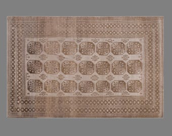 Antique Oriental Rug 272x415 cm (8'11" x 13'7"), Vintage Turkish Oushak, Handmade Wool, 60+ Years Old Statement Rug