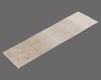 Vintage Oushak Runner Rug: Muted Colors, Turkish Hallway Carpet