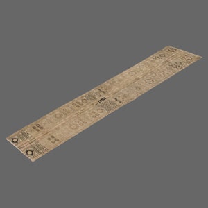 1.10 X 11.7 ft Vintage Rug Runner,Floor Oushak Rug,Hallway Turkish Rug Runner,Oushak Rugs,long runner, narrow long runner,Oushak Long Runner