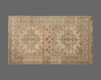 Turkish Kars Rug, Vintage Rug, 6 x 9'8 feet, 180 x 295 cm Rug, Kars Rug, Oriental Rug, Handmade Rug, Decorative Rug, Old Rug,Area Rug