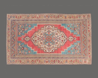 Blossom Gates of Anatolia, Vintage Turkish Rug, 6 x 12 ft, Vintage Rug
