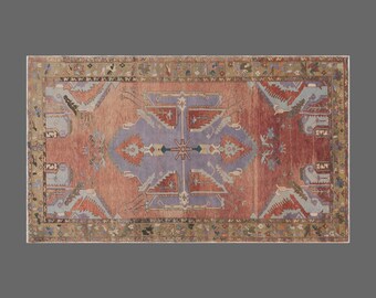 Chic" Rug,5'4" x 9'9" feet 165 x 302 cm,Wonderful Turkish Rugs on Sale!FREE SHIPPING! Vintage Rug,Turkish Rug,Decorative Rug,Oushak Rug,Rug