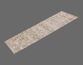 Whisper of Pastels, Vintage Oushak Runner Rug, 3 x 10 ft Rug, Turkish Hallway Carpet