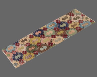 2.2 X 7.12 Floor Turkish Runner,Oushak Rug Runner,Vintage Runner Rug,Oushak Rug Runner,Handmade Rug,Floor rug runner,Home Decor Rug Runner