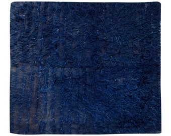 5x5 Shaggy vintage Turkish Handmade Tulu rug,Bohemian Wool Beni Ourain Rug,Flokati Rug