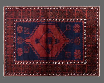 Turkish Oushak Area Rug 92x120 cm (3 x 3.9 ft) | Vintage | 90+ Year Old