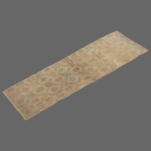 2.4 X 8.10 ft Vintage Rug Runner,Floor Oushak Rug,Hallway Turkish Rug Runner,Oushak Rugs,long runner, narrow long runner,Oushak Long Runner