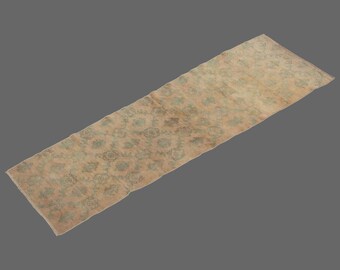 2.4 X 8.10 ft Vintage Rug Runner,Floor Oushak Rug,Hallway Turkish Rug Runner,Oushak Rugs,long runner, narrow long runner,Oushak Long Runner