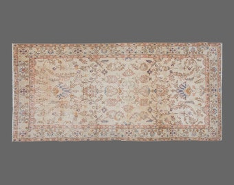 Vintage Rug, Area Rug, Turkish Rug, 3'7 x 8'6 feet, Oushak Rug, Antique Rug, Oriental Rug, Handmade Rug, Decorative Rug, Large Rug,Old Rug